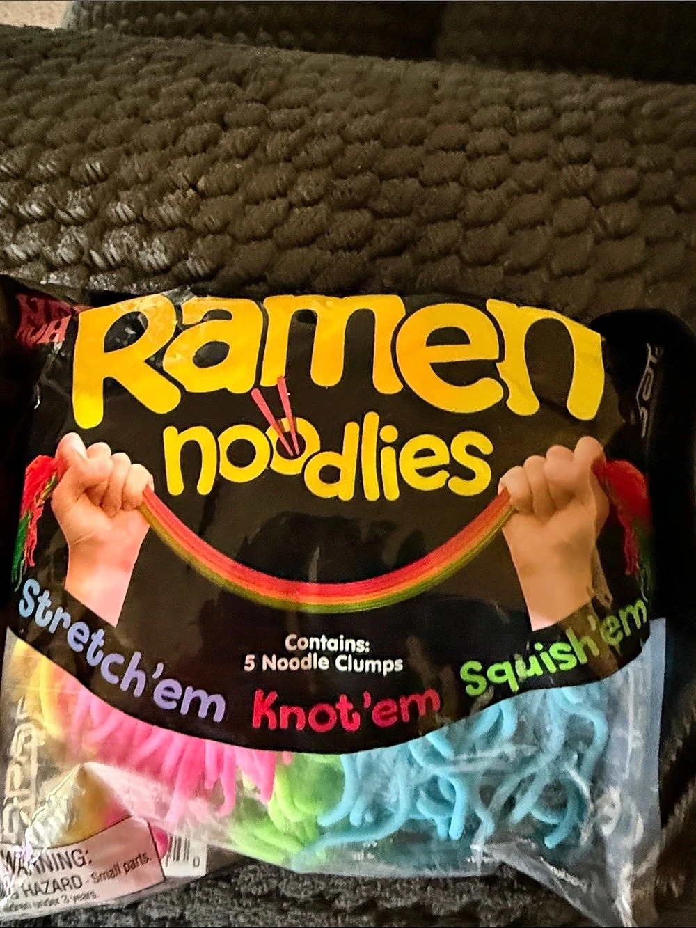Schylling Ramen Noodles Noodle Clumps Toy NWT
